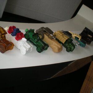 LOT OF 10 AVON BOTTLES MCM CARS TRAIN COLEMAN